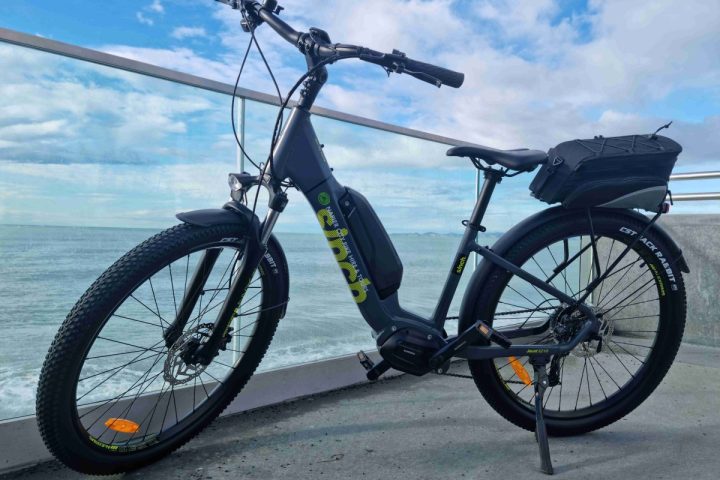 Sinch e-bike available at Napier City Bike Hire & Tours